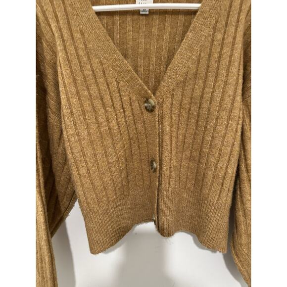 A New Day Button Front Cardigan Short Camel Color Size XS - Picture 7 of 7
